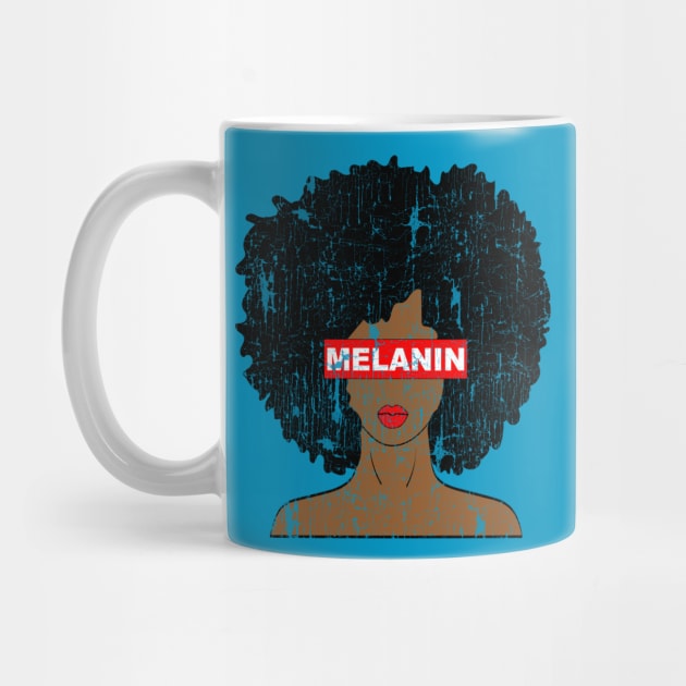 Melanin Afro Woman by blackartmattersshop